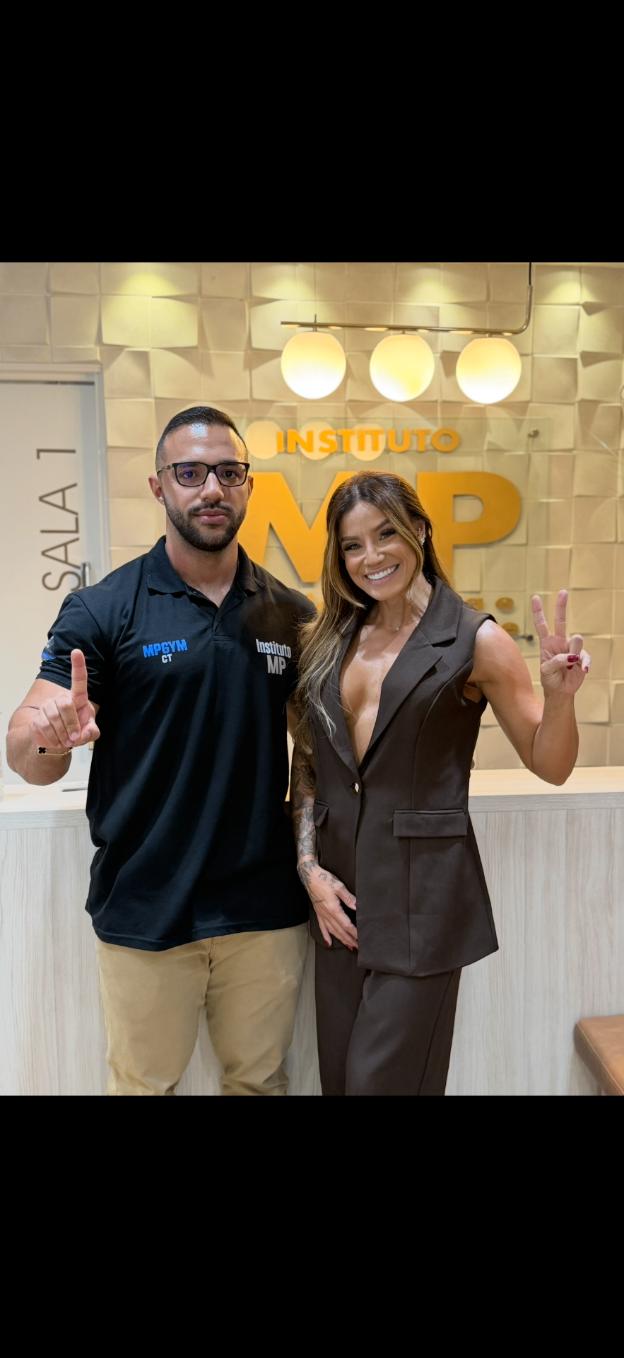 Bel Ribeiro com o parceiro oficial do Instituto MP